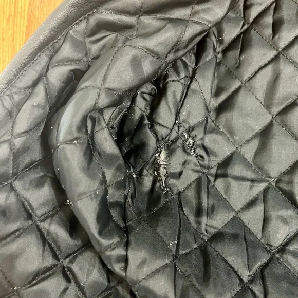 Michael Kors black Moto Lambs Leather Jacket XS - Picture 11 of 13